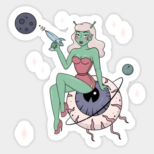 SPACE BABE Sticker